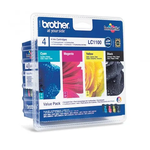 Tusz BROTHER LC-1100VALBP - CMYK, 3x325 stron