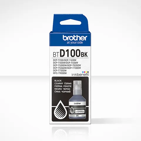 Tusz BROTHER BTD100BK - czarny, 108ml, 7500 stron
