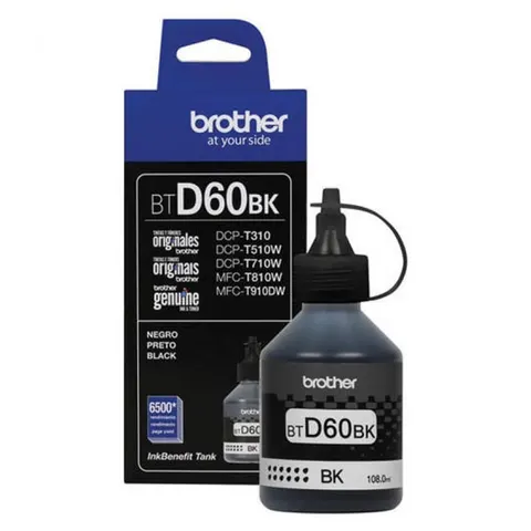 Tusz BROTHER BTD60BK - czarny, 108ml, 6500 stron