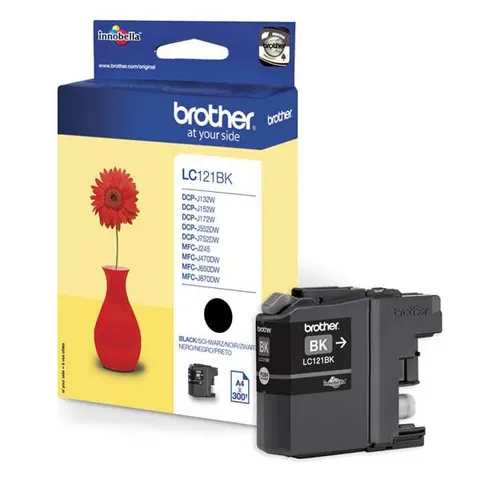 Tusz BROTHER LC-121BK - czarny, 300 stron