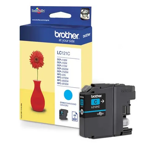 Tusz BROTHER LC-121C - cyan, 300 stron