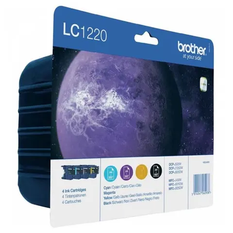 Tusz BROTHER LC-1220VALBP - CMYK, 4x300 stron