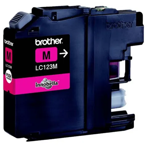 Tusz BROTHER LC-123M - magenta, 600 stron