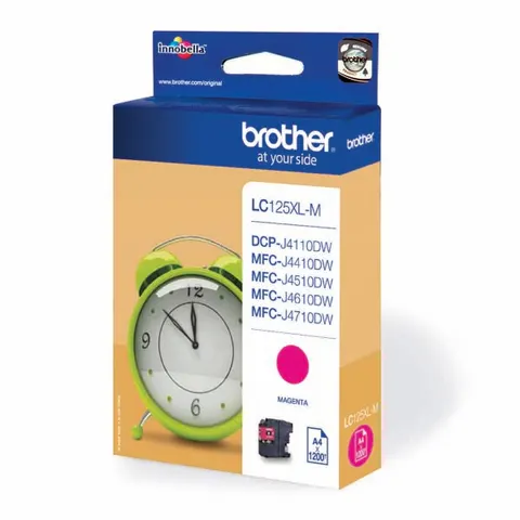 Tusz BROTHER LC-125XLM - magenta, 1200 stron
