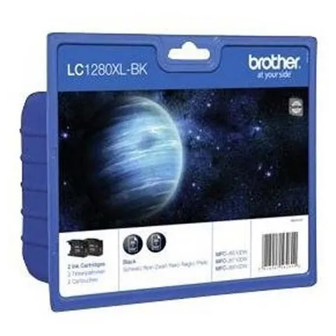 Tusz BROTHER LC-1280XLBKBP2 - czarny, 2x2400 stron