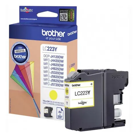 Tusz BROTHER LC-223Y - żółty, 600 stron