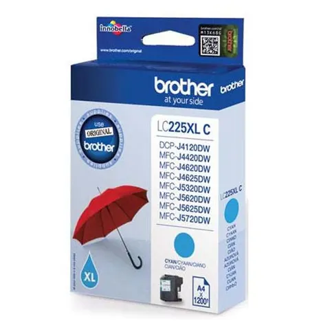 Tusz BROTHER LC-225XLC - cyan, 1200 stron