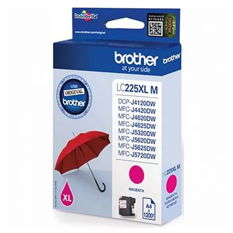 Tusz BROTHER LC-225XLM - magenta, 1200 stron