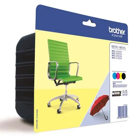 Tusz BROTHER LC-229XLVALBP - CMYK, 2400 stron