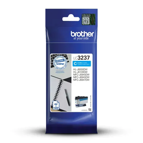 Tusz BROTHER LC-3237C - cyan, 1500 stron