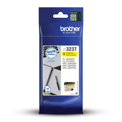 Tusz BROTHER LC-3237Y - żółty, 1500 stron
