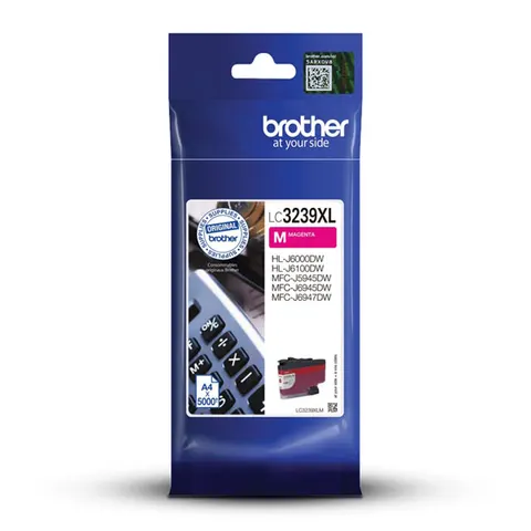 Tusz BROTHER LC-3239XLM - magenta, 5000 stron