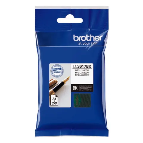 Tusz BROTHER LC-3617BK - czarny, 12,5ml, 550 stron