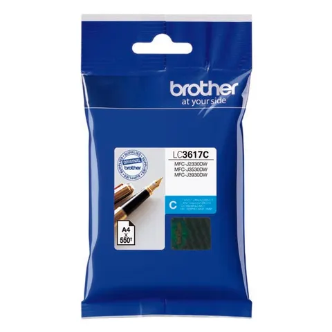 Tusz BROTHER LC-3617C - cyan, 550 stron