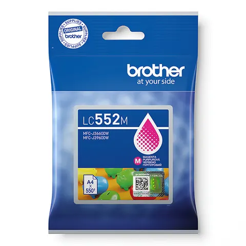 Tusz BROTHER LC552M - magenta, 550 stron
