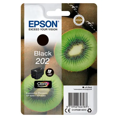 Tusz EPSON 202 - czarny, 6,9ml