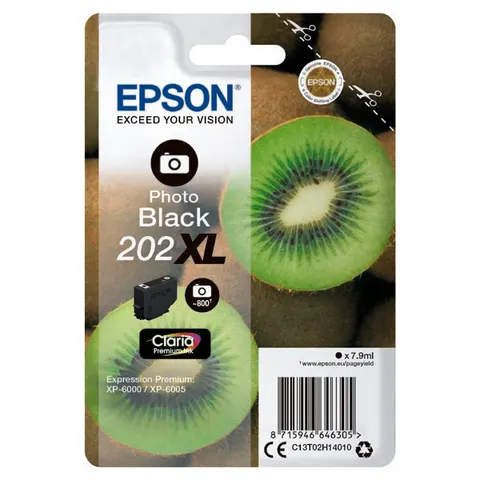 Tusz EPSON 202 XL - photo czarny, 7,9ml, XL