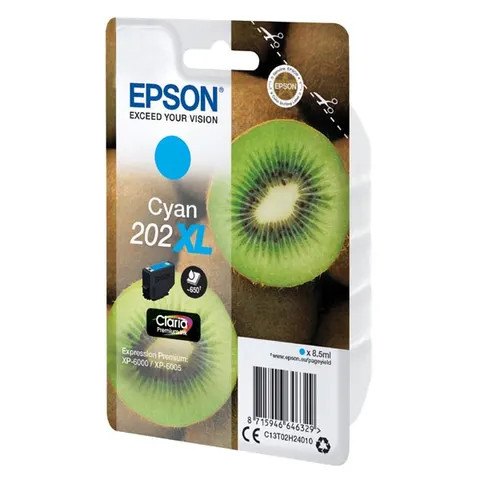 Tusz EPSON 202 XL - cyan, 8,5ml, XL