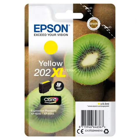 Tusz EPSON 202 XL - żółty, 8,5ml, XL