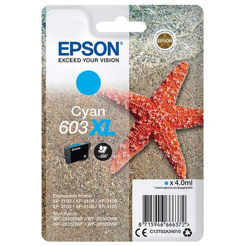 Tusz EPSON 603XL - cyan, 4,0ml