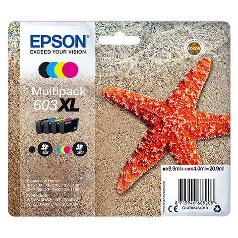 Tusz EPSON 603XL - CMYK, 8,9ml