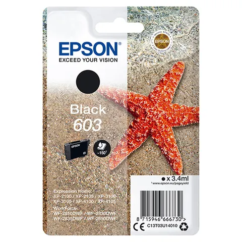 Tusz EPSON 603 - czarny, 3,4ml