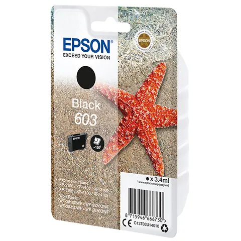 Tusz EPSON C13T03U14020 - czarny, 3,4ml