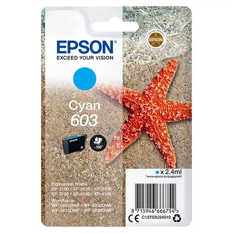 Tusz EPSON C13T03U24010 - cyan, 2,4ml
