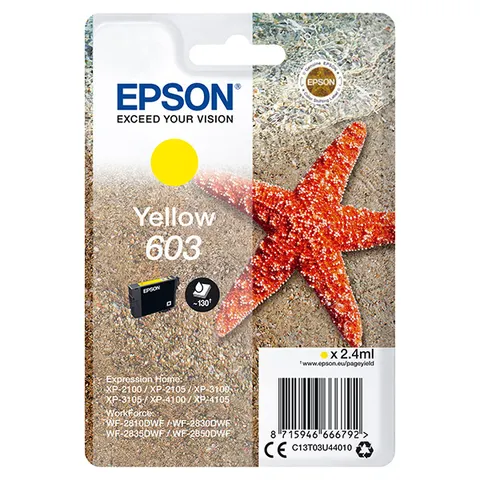 Tusz EPSON C13T03U44010 - żółty, 2,4ml
