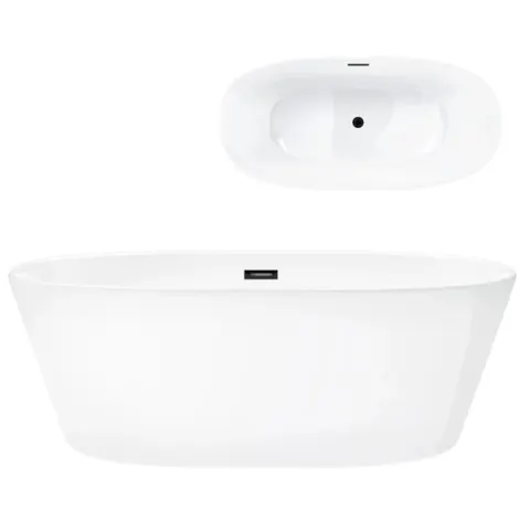 Wanna wolnostojąca Corsan SALINA E026 160 cm gunmetal