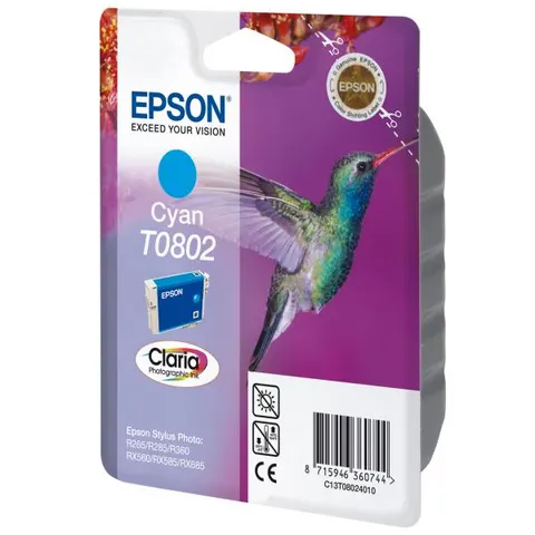 Tusz EPSON C13T08024011 - cyan, 7,4ml