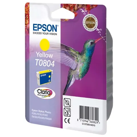 Tusz EPSON C13T08044011 - żółty, 7,4ml