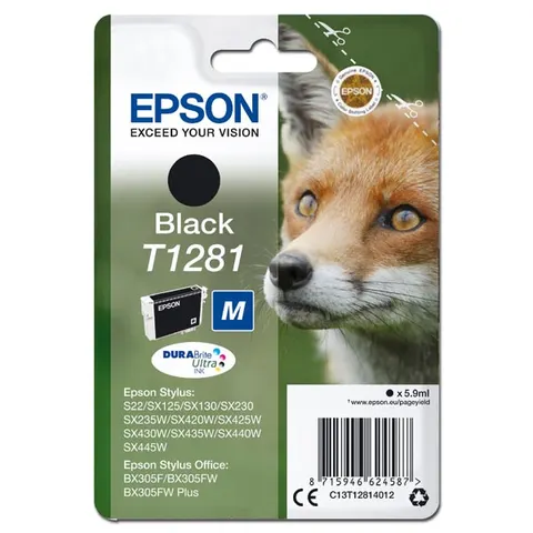 Tusz EPSON T1281 - czarny, 5,9ml