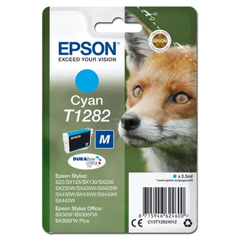 Tusz EPSON T1282 - cyan, 3,5ml