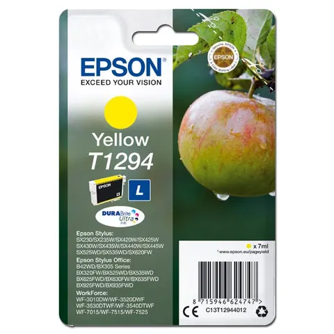 Tusz EPSON T1294 - żółty, 7ml, 485 stron