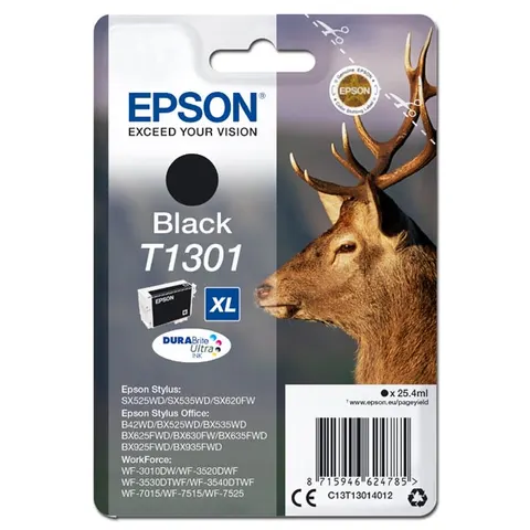 Tusz EPSON T1301 - czarny, 25,4ml, 945 stron