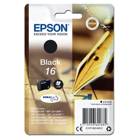 Tusz EPSON T162140 - czarny, 5,4ml