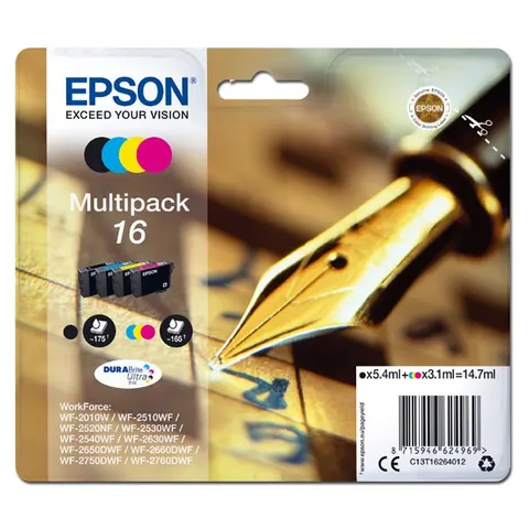 Tusz EPSON T162640 - CMYK, 5,4ml