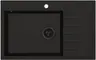 RUVETTI - AXEL 160 K Czarny Full Black– zlewozmywak granitowy, 790×500 Syfon Gratis