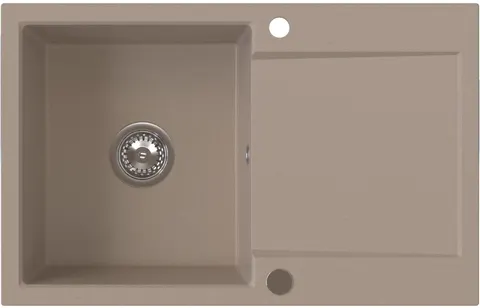 RUVETTI - SIGNUM 160 Zlew granitowy Beżowy 79×50x 21 cm Syfon Gratis