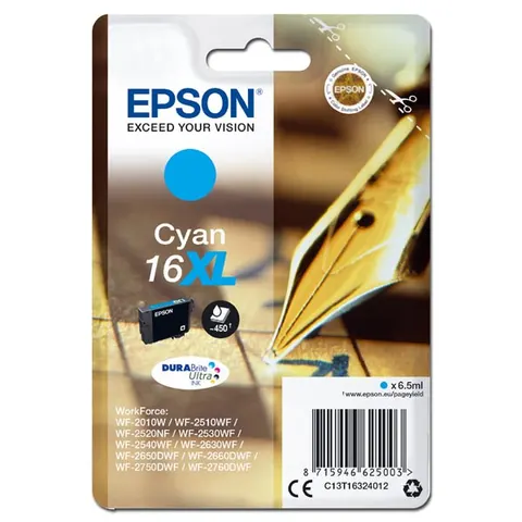 Tusz EPSON T163240 - cyan, 6,5ml