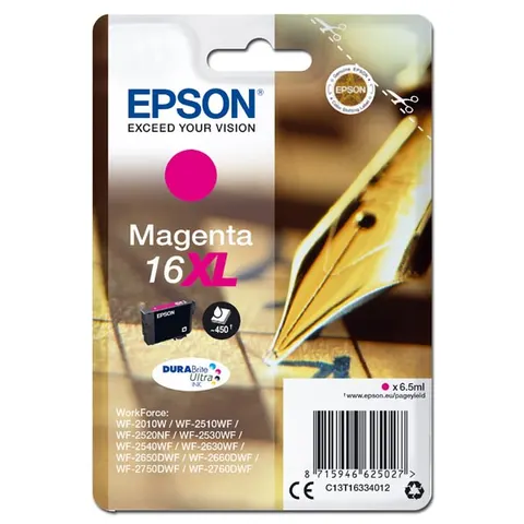 Tusz EPSON T163340 - magenta, 6,5ml