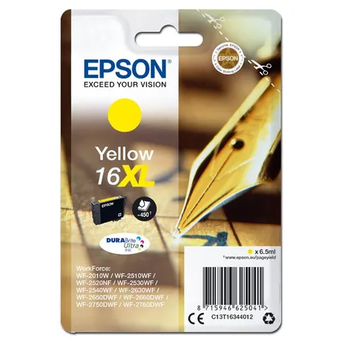 Tusz EPSON T163440 - żółty, 6,5ml