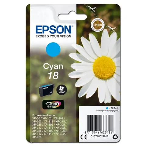 Tusz EPSON T180240 - cyan, 3,3ml