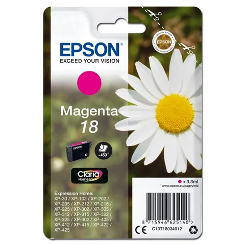 Tusz EPSON T180340 - magenta, 3,3ml
