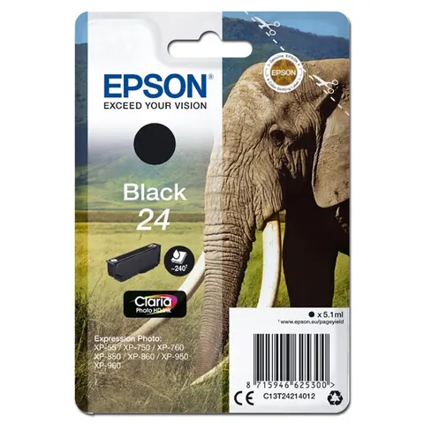 Tusz EPSON T2421 - czarny, 5,1ml