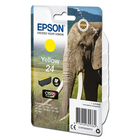 Tusz EPSON T2424 - żółty, 4,6ml