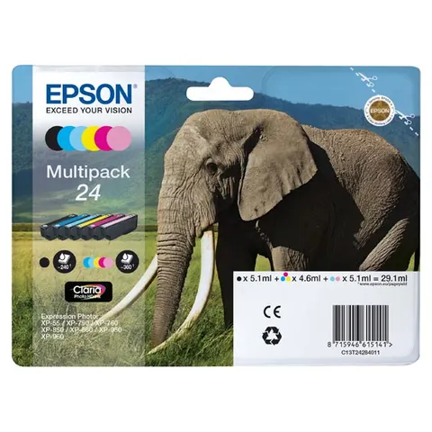 Tusz EPSON T2428 - CMYK, 29,1ml