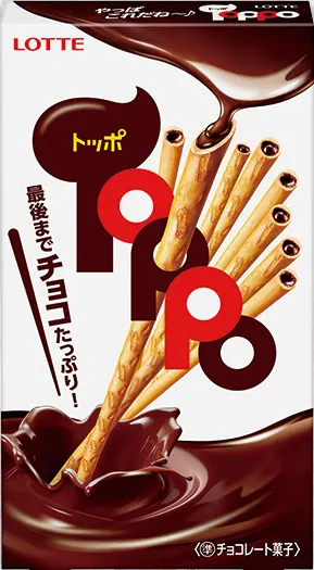 Lotte Toppo paluszki z czekoladą, 72g