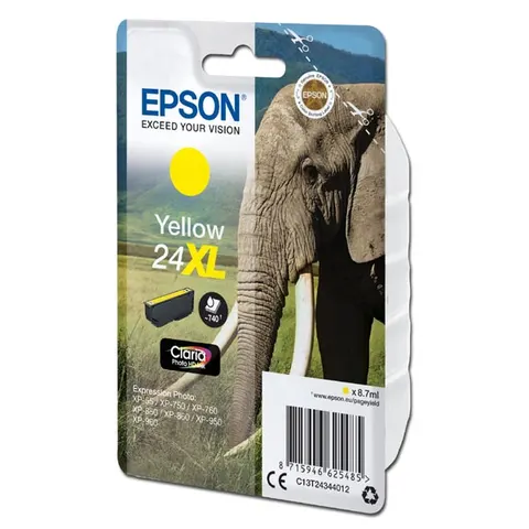 Tusz EPSON T2434 - żółty, 8,7ml